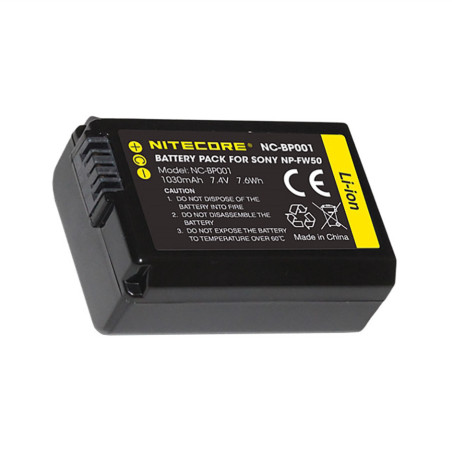 NC-BP001 Batterie type Sony NP-FW50 1030mAh Découvrez la Nitecore