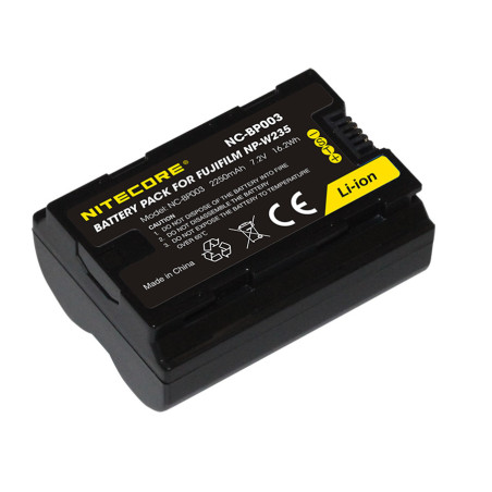 NC-BP003 (Fuji NP-W235 Battery) 2250mAh Nitecore