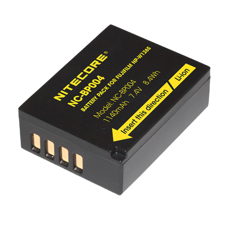 NC-BP004 (Fuji NP-W126S Battery) 1140mAh