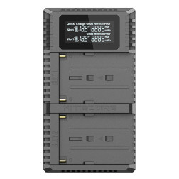 USN3-Pro Chargeur Double batteries type Sony NP-NP-F Déc Nitecore