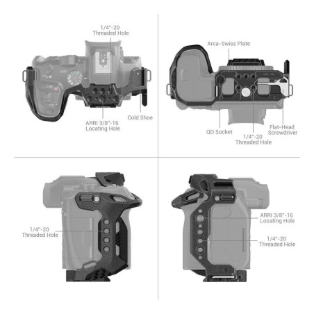 4003 ''Black Mamba? Cage for Canon EOS R7 Protégez votre
