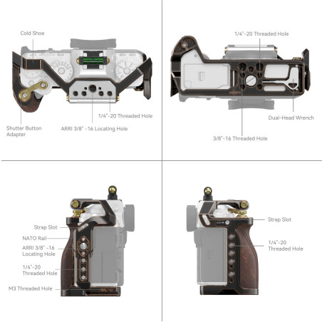 3870 Retro Cage for FUJIFILM X-T5 Découvrez la SmallRig