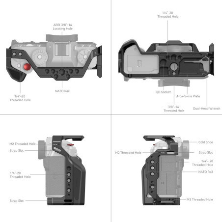 4135 Multifunctional Cage for FUJIFILM X-T5 Découvrez la