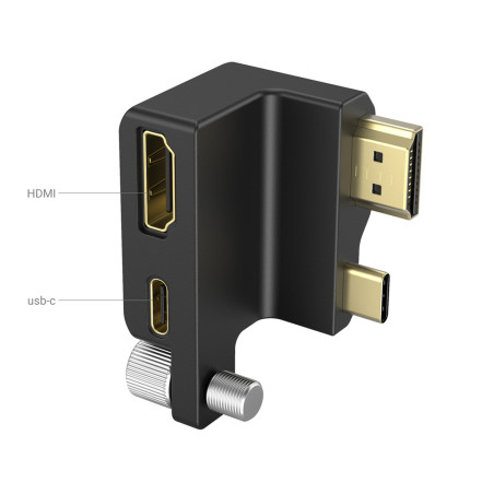 3289 HDMI & USB-C Right-Angle Adapter pour BMPCC 6K Pro