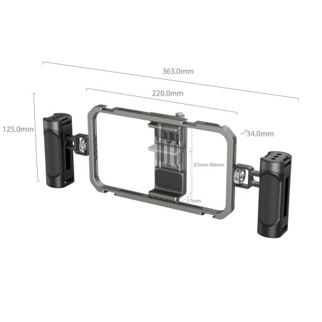 4121 Cage avecpoignee pour smartphone Découvrez le Small