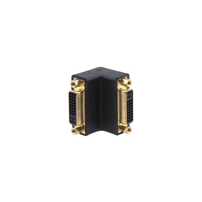 Adaptateur DVI femelle vers DVI femelle coudé Adaptateur DVI femelle vers DVI femelle coudé