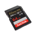SD Extreme Pro UHS-I 64Go 200Mo/s SanDisk