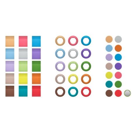 EWD Lot bagues magnétiques 3x16 EW-DEMCOLORCODING Jeux d Sennheiser