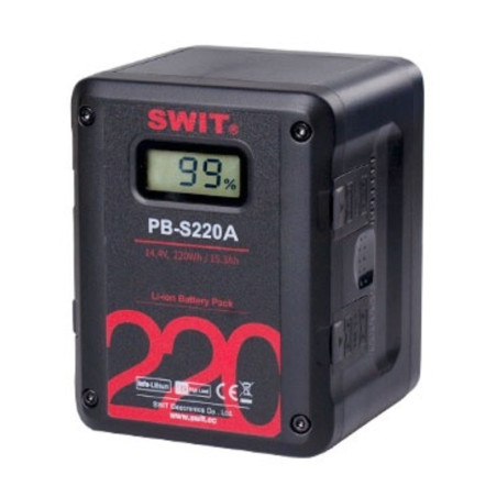 PB-S220A Batterie Gold Mount 220Wh Batterie numérique 22 Swit