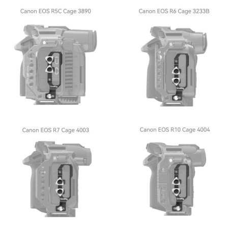 4272 ''Black Mamba? HDMI & USB-C Cable Clamp for Canon E