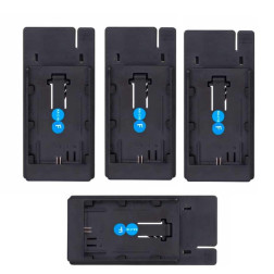 LC-D421F Kit Chargeur 4 batteries type Sony NP-F LC-D421
