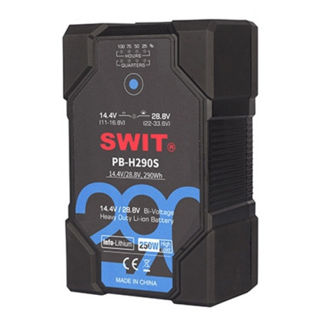 PB-H290S Batterie V-mount 290Wh Batterie bi-tension inte Swit