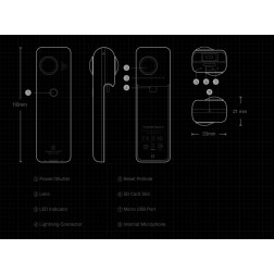 Spherical VR 360 4K Camera - Insta360 Nano S Spherical V Insta360