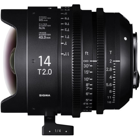 14mm T2 FF Monture Sony E Sigma