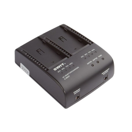 S-3602F Chargeur double simultane batteries type Sony NP Swit