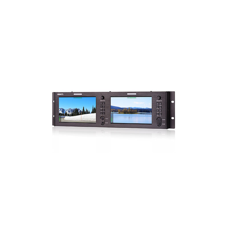 Rack 19" 3U Dual Monitor LCD 7" - SDI