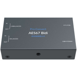 Analog / digital audio converter to and from AES67 and I Magewell