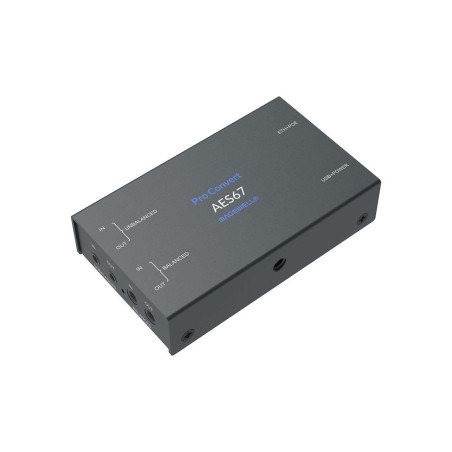 Analog / digital audio converter to and from AES67 and I