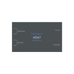 Analog / digital audio converter to and from AES67 and Icecast IP streams Magewell