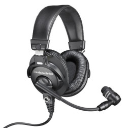 Broadcast stereo headset with dynamic boom microphone Br Audiotechnica
