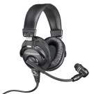 Broadcast stereo headset with dynamic boom microphone Audiotechnica