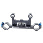 for 19mm rods with horizontally and vertically adjustable mounts for 15mm rods