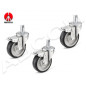 B9000 - Avenger Jeu de 3 roues pour pied Strato Safe 