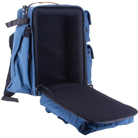 Backpack Holds a Camcorder up to 15 Backpack (Blue) Hold