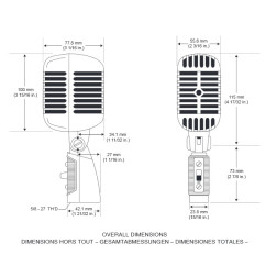 55SHT2 - Tête de mort dynamique cardioïde SHURE