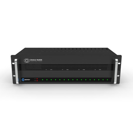 RU-03S Rackmount Codec 3U-32CH redudant power rackmount