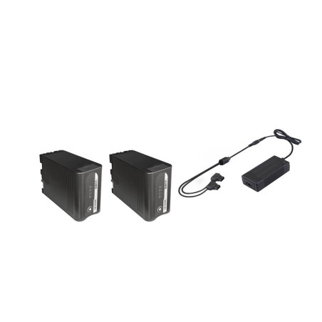 Kit 2 LB-SU75 BP-U DV batteries + double D-Tap charger K Swit
