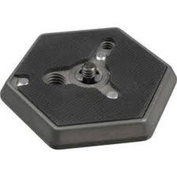 130-14 - Hexagonal Quick Release Plate (Flat Bottomed) w Manfrotto
