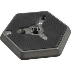 130-14 - Hexagonal Quick Release Plate (Flat Bottomed) with 1/4"-20 Screw Manfrotto