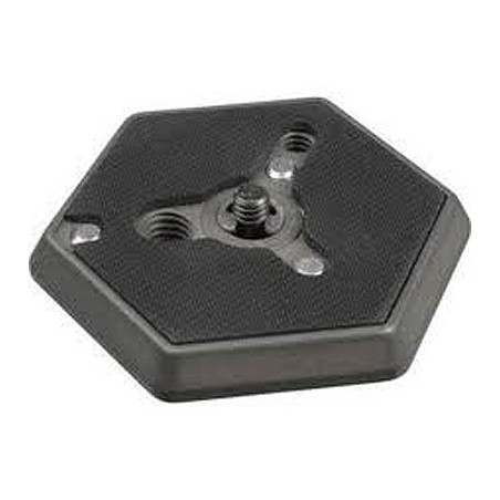 130-14 - Hexagonal Quick Release Plate (Flat Bottomed) w Manfrotto