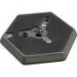 130-14 - Hexagonal Quick Release Plate (Flat Bottomed) with 1/4"-20 Screw 130-14 - Hexagonal Quick Release Plate (Flat Bottomed) with 1/4"-20 Screw
