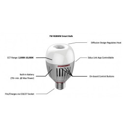 B7C 7W - Aputure B7C 7W RGBWW LED Smart Bulb Aputure B7C