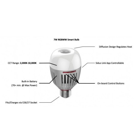 B7C 7W - Aputure B7C 7W RGBWW LED Smart Bulb Aputure B7C