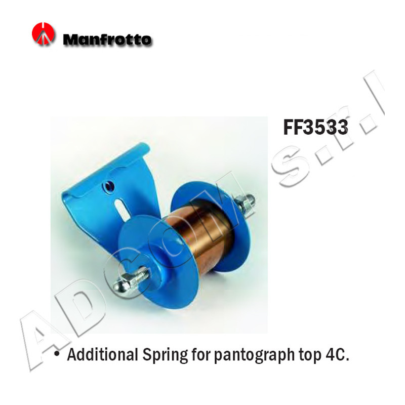 FF3533 - Spring Type 4 Blue. Additional spring for pantograph top 4C FF3533 - Spring Type 4 Blue. Additional spring for pantograph top 4C