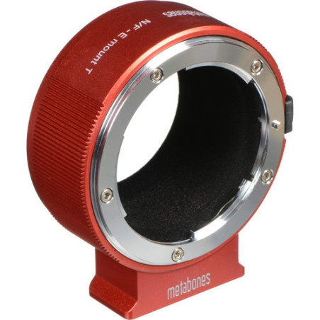 Nikon F Lens to Sony E-mount Camera T Adapter II (Red) Metabones