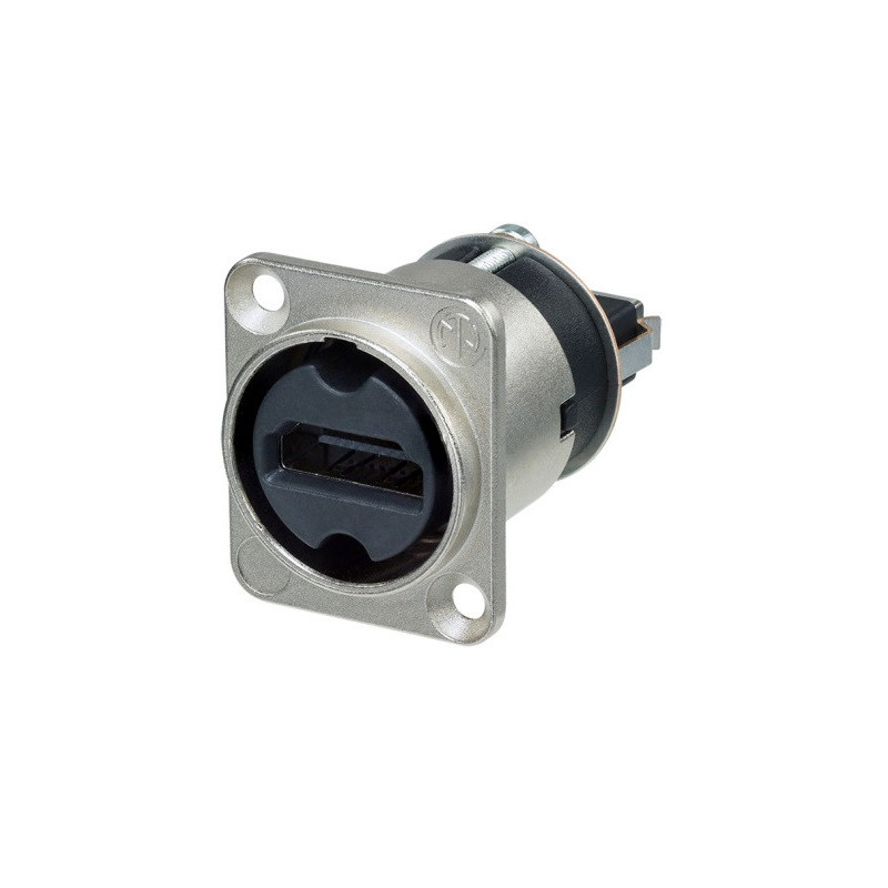 HDMI feedthrough adapter, D-shape housing