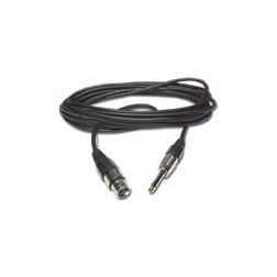 XLR Femelle - Jack mono 6.35 6mètres Audiophony - Cordon Audiophony