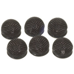 AD-R77B - Set of 6 Black Metal Windscreens for ECM77 Set Sony