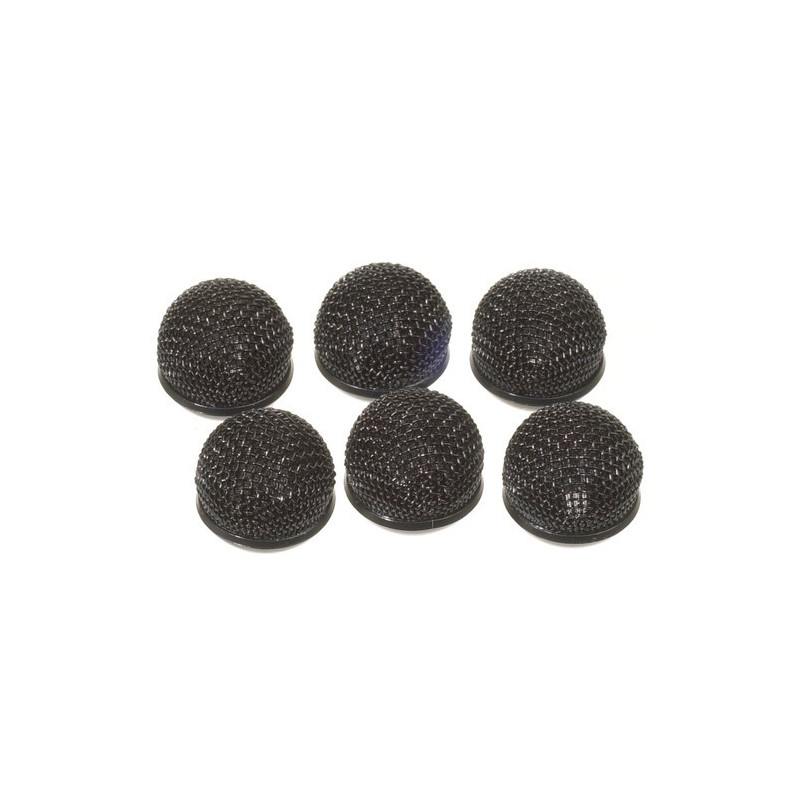 AD-R77B - Set of 6 Black Metal Windscreens for ECM77 AD-R77B - Set of 6 Black Metal Windscreens for ECM77