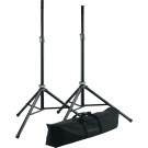 21449 - Package - 2x stands + housse. Système "push" K&M