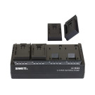 SWIT LC-D421C, 4-CH DV charger with 4x Canon BP style plates Swit