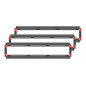 Swit Kit 3x LED Panel 90W Bi-color (2700K-6500K) 90W, 480pcs SMD