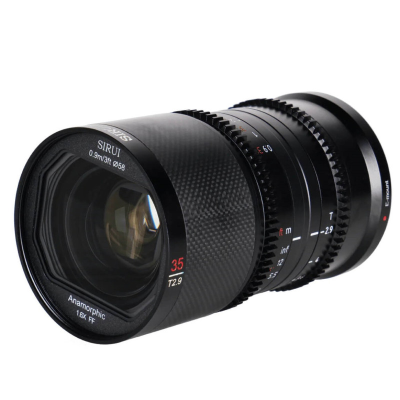 35mm T2.9 1.6x Carbon Fiber Full-frame Anamorphic E Mount(Blue Flare) 35mm T2.9 1.6x Carbon Fiber Full-frame Anamorphic E Mount(Blue Flare)