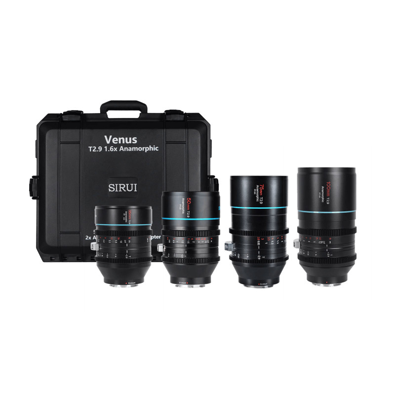 Kit 4 optiques anamorphiques Venus 35+50+75+100 monture E Kit 4 optiques anamorphiques Venus 35+50+75+100 monture E
