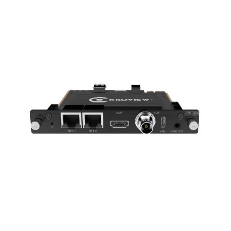 RD-260 (NDI|HX, SRT, RTSP, RTMP, HLS to SDI and HDMI decoding card) Kiloview