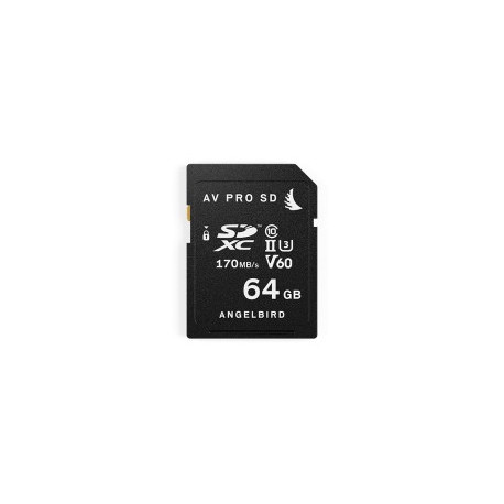 SD Card AV PRO UHS-II 64Go V60 Angelbird